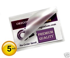 School ID Card size Hot Laminating Pouches 2-1/2 x 3-5/8 [100/pack] 5 Mil