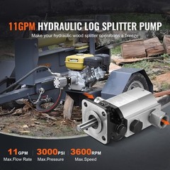 VEVOR Hydraulic Wood Log Splitter Pump 11GPM 2 Stage 3000PSI Hydraulic Gear Pump