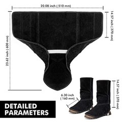 Leather Welding Spats – Flame and Abrasion Resistant Welding Boot Covers – Fu…