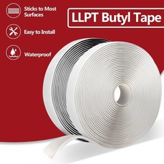 LLPT Butyl Seal Putty Tape White 1 Inch x 33 Feet for Leak Proof RV Repair Windo