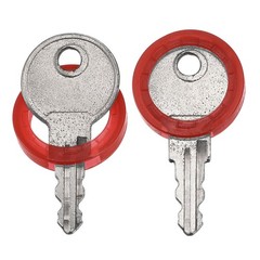 20Pcs 24mm Key Cap Cover Rings Identifier Coding Tag Silicone Sleeve Red
