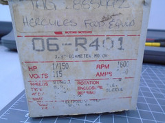 NEW Rotom 06-R401 Electric Motor 1/150 Hp 115 Volt 1600 RPM CW 0.40 Amp