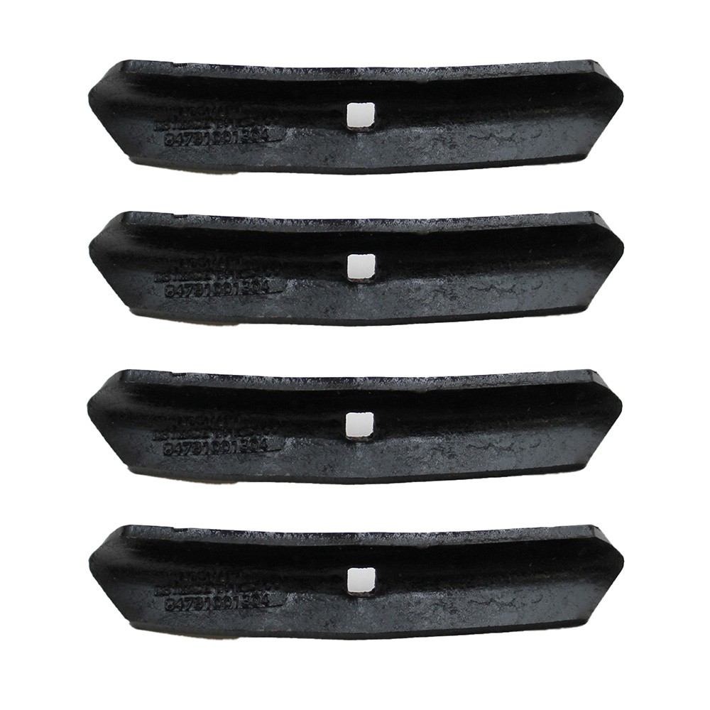 (4) 1-3/8” x 6MM Standard Pattern Danish Cultivator Point Reversible Single Bolt