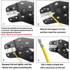 Taiss JST Crimping Tool with 580PCS JST PH Connector kit 2.0mm 2/3/4/5/6Pin H…
