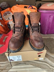 Red Wing Shoes 4215 Men’s Leather Lace-Up Work Boots 9.5 D Electrical Hazard