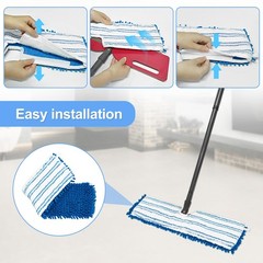 Dlaimi 4 Pack Mop Heads Replacements Compatible For Ocedar Dual-Action Flip Mop