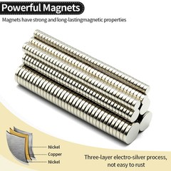 N35 Neodymium Round Magnets Strong Fridge DIY 3×3–20x3mm Assorted Sizes