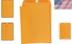 100-Pack 10″ x 13″ Gummed Seal Kraft Mailing Envelopes – Secure and Reliable