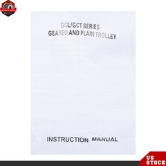1100lbs/0.5 Ton Load Push Beam Trolley Manual Trolley 55-135mm Adjustable Blue