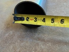 304 stainless steel tube round 4″ diameter 35″ long 0.12″ wall