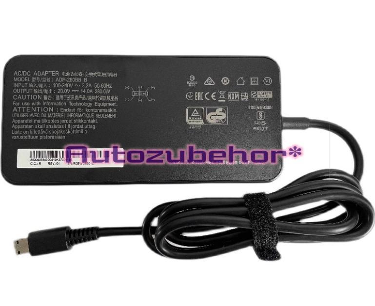 1pc New GP76 GP66 GE76 GE66 280W power adapter ADP-280BB B
