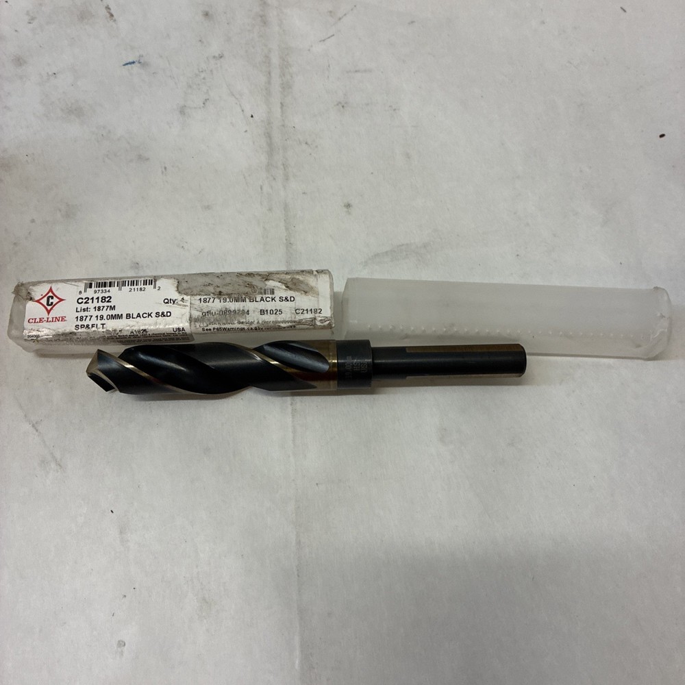 Cle-Line C21182 19.00Mm Hss 118 Degree Silver & Deming Drill Cle-Line 1877M