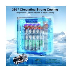 Kismile Mini Refrigerator Cooler 48L Beverage Fridge for 16 Bottle 68 Can,1.7…