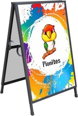 Weather-Resistant A Frame Sign Holder for 24×36 Posters – Portable Display