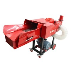 Dry-Wet Straw Hay Cutter Crusher Grain Grinder with Conveyor&Dust Collector 220V