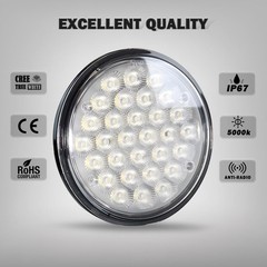 2x Par46 150W LED Aviation Grade Aircraft Landing Light 12000 Lumens Work Light