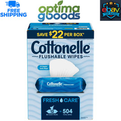 Cottonelle Fresh Care Flushable Wipes, 504 Count – Septic Safe Fresh Clean