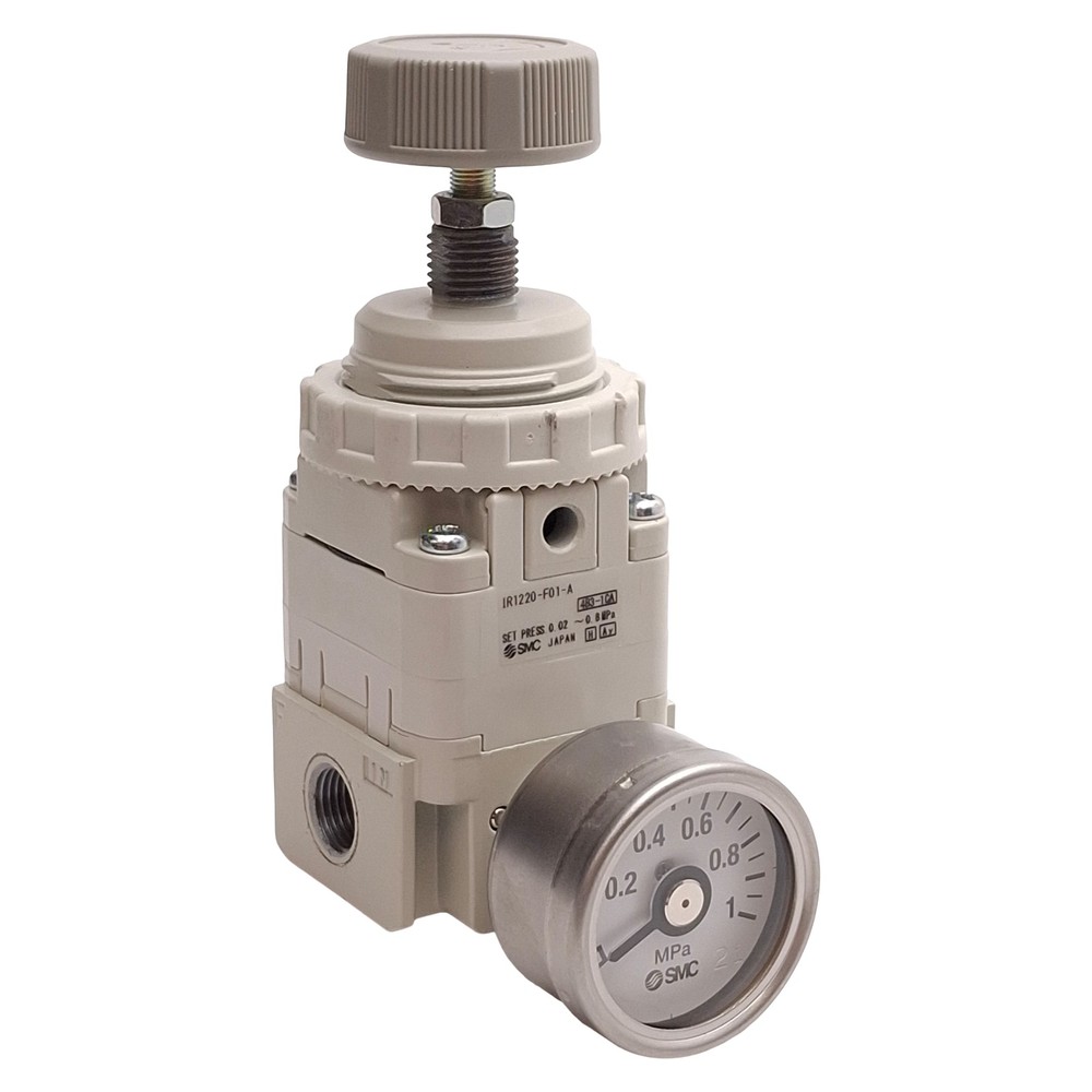 SMC IR1220-F01-A Pneumatic Regulator, 0.02-0.8MPa Set, 1.0MPa Supply, G1/8 Ports