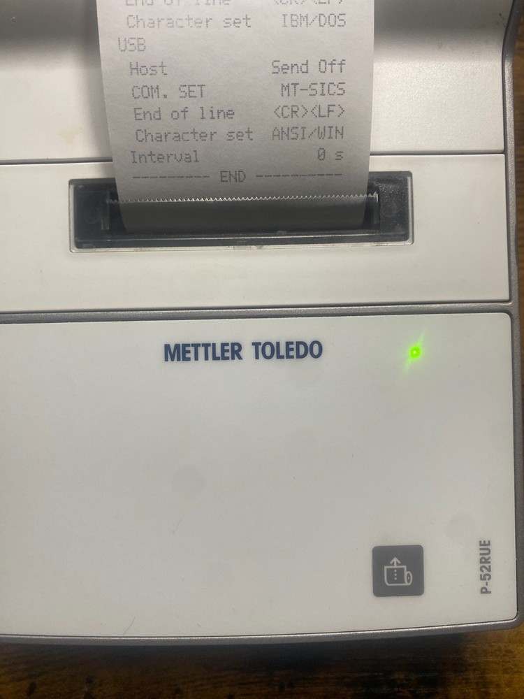 Mettler Toledo P-52RUE Scale / Balance Printer RS232