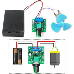 2pcs PWM Low Voltage Motor Speed Controller DC 1.8V 3V 5V 6V 12V 2A 1803BK 18…