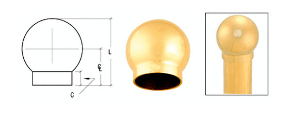 CRL Brushed Brass 3-5/16″ 135 Degree Ball Type Side Outlet Elbows for 2″ Tubing