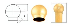 CRL Brushed Brass 3-5/16″ 135 Degree Ball Type Side Outlet Elbows for 2″ Tubing