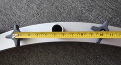 SQUEEGEE ASSEMBLY, UNKNOWN BRAND, 28″ WHEEL-TO-WHEEL, 10.25″ MOUNTING SCREWS