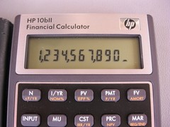 Hewlett Packard HP-10BII Financial Calculator w/case FRESH BATTERIES INSTALLED