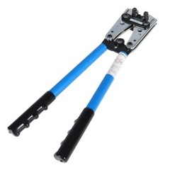 2 Piece Battery Cable Lug Crimping Tool Wire Crimper Tool with Cable Cutter US