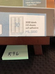 Maco ML-3000 Address Labels 1″ x 2-5/8 –30 to The Page 3,000 Labels! FREE S/H!
