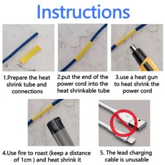 Compatible For Brother P-Touch Heat Shrink Tube Multi-Options White/Yellow HSE