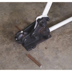 Klutch Rebar Cutter and Bender, 0.625in. Max. Capacity, 90° and 180° Bends,