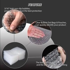 Bubble Pouch Out Bags Protective Wrap Pouches 3×5 4×5.5 4×7.5 6×8.5 8×11.5 12×15