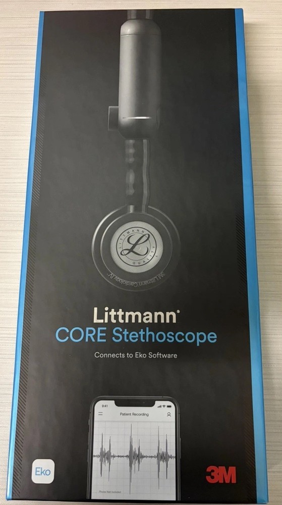 3M Littmann CORE Digital Stethoscope Eko Bluetooth Amplified Black