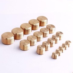 20PCS 1/4″ 1/8″ 3/8″ 1/2″ NPT Male Pipe Plug Brass Internal Kit-20pcs, Yellow