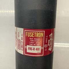FUSETRON FRS-R-400 Dual Element Time Delay Current Limiting Fuse Class RK5 USED