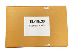 18″ x 18″ x 36″ Cardboard Corrugated Box – SINGLE BOX – TALL