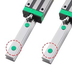 100Pcs New Guide Dust Protector Cap Cover Linear Rail HGR20 GREEN C5