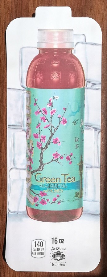 (1) Royal Vendors Chameleon CUSTOM “Arizona Green Tea” 16 oz Bottle Vend Label