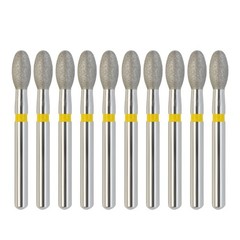Dental Diamond Burs FG 379/023C 379/023XF Egg Football Head for High Speed 19mm