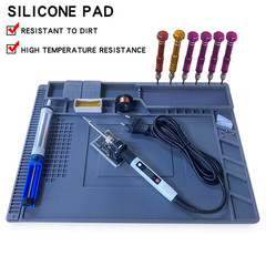 Silicone Soldering Mat Pad Desk Platform for Welding Station Iron Phone PC Repai
