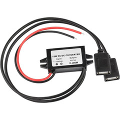 DC-DC 12V To 5V Converter Step Down Module USB Output Power Adapter