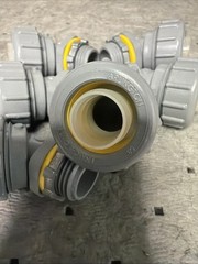 Arlington NMLT4550 Non Metallic 45 Degree Connector 1/2 Trade Size, Lot Of 6