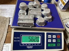 1 Pound TIN/Pewter metal round /Lee/Lyman ingots 95% pure tin for crafts/casting