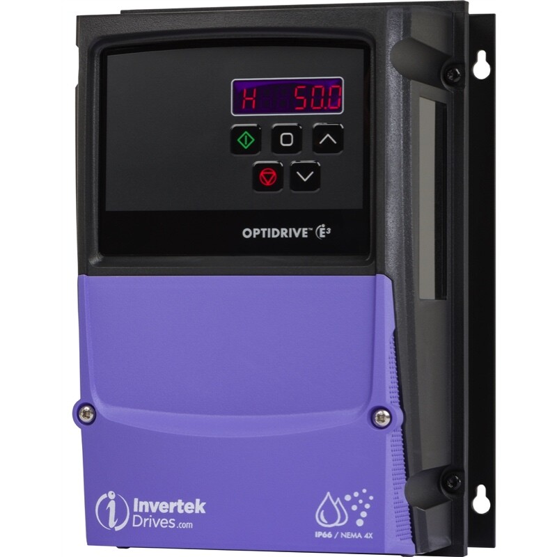 ODE-3-140012-301A Invertek VFD 0.5HP 1.2A 380V-480V 3Ph/3Ph VFDexchange