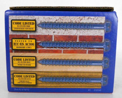 100 Qty 3/16 x 1-1/4 Flat Head Phillips Concrete Screws with DRILL BIT