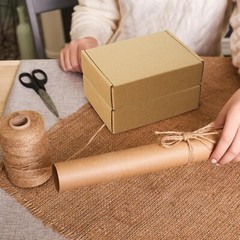 Shipping Boxes 9x6x2 inches Set of 25, Small Boxes Brown Cardboard Corrugated