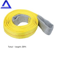 2 Pack 10′ × 2″ Lifting Sling Straps, 10ft Lifting Straps Heavy Duty 15000lbs