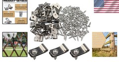Rust-Resistant Wire Clamps for Wood, Metal, Vinyl – 400 PCS