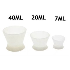 12XDENTAL LAB FLEXIBLE SILICONE DAPPEN DISH MIXING BOWL CUP 7ml